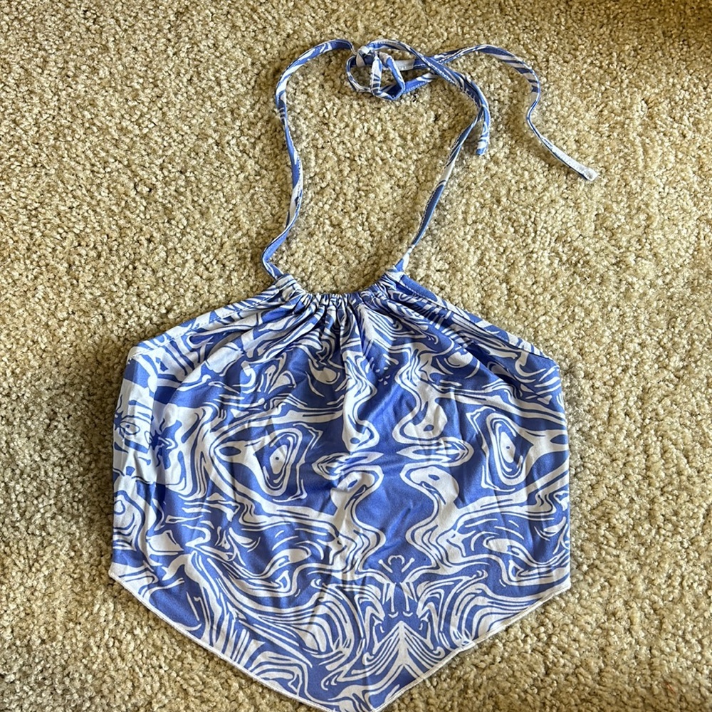 Purple halter top